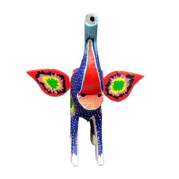 Handcrafted Elephant Alebrije Wood Carved Figurine. - Picture 4 of 7